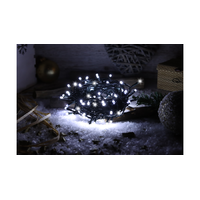 Tracon Tracon karácsonyi sziporkázó fényfüzér 5+20m hideg fehér kültéri/beltéri CHRSTOSC200CW