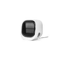 Bewello Hordozható mini léghűtő ventilátor LED világítással USB fehér BW2009WH