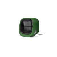 Globiz Hordozható mini léghűtő ventilátor LED világítással USB zöld BW2009GR
