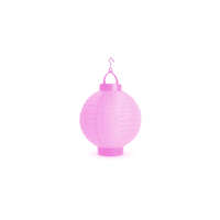Family Kültéri LED-es rózsaszín lampion D20cm 2xAAA 11399PK