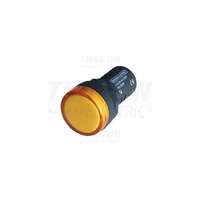 Tracon Tracon ipari LED jelzőlámpa 22mm 12V sárga LJL22-YA