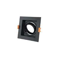 Optonica Optonica billenthető műanyag beépíthető spot lámpa fekete 1xGU10 IP20 2051