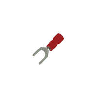 Tracon Tracon szigetelt piros villás saru 1,5mm2x5,3mm 100db/csomag PV5