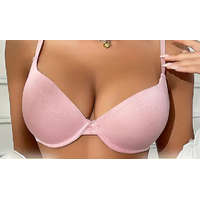 Női viszkóz melltartó, Rózsaszín, 80B