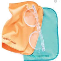 Tupperware Mikroszálas szemüveg törlőkendő (2db), Narancssárga és Zöld- Tupperware
