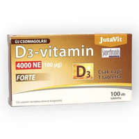 JuvaPharma Kft JutaVit D3-vitamin 4000 NE forte étrend-kiegészítő tabletta 100