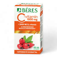 Béres Gyógyszergyár Zrt. Béres C vitamin 1000mg csipkebogyó D3 vitamin 2000NE 90x