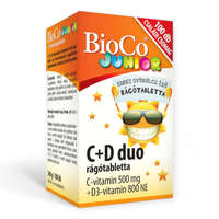 BioCo Magyarország Kft. BioCo C+D3 Duo Junior Rágótabletta 100x