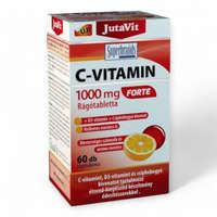 Juvapharma JutaVit C-vitamin 1000 mg Forte rágótabletta + D3-vitamin + Csipkebogyó kivonat 60x