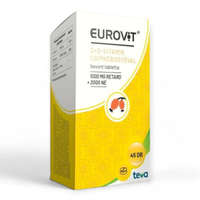 Teva Gyógyszergyár Zrt. Eurovit C+D vitamin csipkebogyóval bevont tabl. 45x
