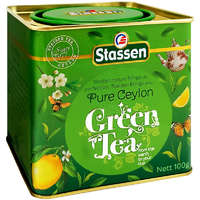 Stassen Stassen zöld tea szálas fémdobozos 100 g
