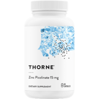 Thorne Cink pikolinát, Zinc Picolinate, 15 mg 60 db, Thorne