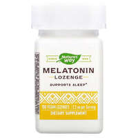 Nature's Way Melatonin, cukorka, 2.5 mg, 100 db, Nature s Way