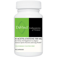 DaVinci Laboratories of Vermont N-Acetyl Cysteine, NAC, 500 mg, 90 db, DaVinci Laboratories of Vermont
