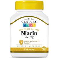 21st Century Niacin, Prolonged Release, 250 mg, 110 db, 21st Century