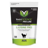 Vetri Science L-LYSINE PRO, L-lizin immunerősítő macskáknak DMG-vel 120 DB, Vetri Science