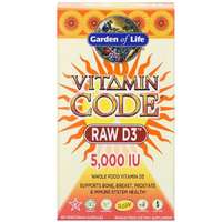 Garden of Life Vitamin Code, RAW D3, 125 mcg (5,000 IU), 60 db, Garden of Life