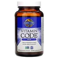 Garden of Life Vitamin Code, Whole Food Multivitamin férfiaknak, 120 db, Garden of Life