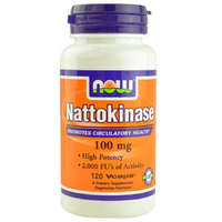 Now Nattokináz, Nattokinase enzim 100 mg, 120 db, szív- és érrendszeri egészség, NOW Foods