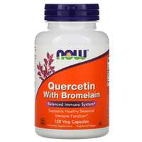 Now Quercetin, kvercetin flavonoid bromelinnel, 400mg 120 db, Now Foods