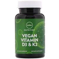 MRM Vegán D3 és K2 vitamin, 60 darab, MRM