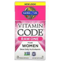 Garden of Life Vitamin Code, RAW One, Once Daily Multivitamin for Women, 75 db, Garden of Life