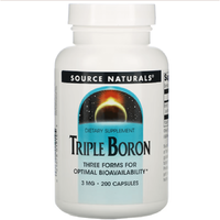 Source Naturals Triple Boron, 3 mg, 200 db, Source Naturals