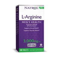 Natrol L-Arginin, szexuális egészség javítása, 3000 mg, 90 db, Natrol
