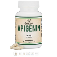 Double Wood Apigenin, egészséges stresszszint, 50 mg, 120 db, Double Wood