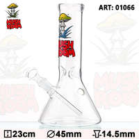  Mushroom Beaker üveg bong pipa - H: 23cm - Ø: 45mm - S: 14.5mm