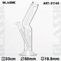  Glassic Flash üveg bong - H: 33cm - Ø: 50mm - Socket: 18.8mm