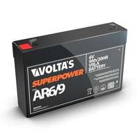 Volta's 6V 9Ah zárt savas ólom akkumulátor 151*49*98 F1-es csatlakozóval