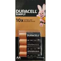 Duracell LR6 Duracell Simply alkáli ceruza AA elem bliszteres C4