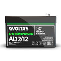 Volta's Voltas 12.8V 12Ah LiFePO4 lítium-vasfoszfát akkumulátor 151*95*99