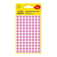 Avery Zweckform Etikett címke 8x8 mm, Avery Zweckform, Rózsaszín színű, (4 ív/doboz)