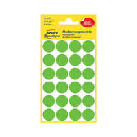 Avery Zweckform 18*18 mm-es Avery Zweckform öntapadó íves etikett címke, zöld színű (4 ív/doboz), visszaszedhető ragasztóval