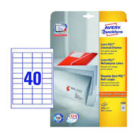 Avery Zweckform 48,5*25,4 mm-es Avery Zweckform A4 íves etikett címke, fehér színű (25 ív/doboz)