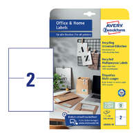 Avery Zweckform Etikett címke 210x148 mm, Avery Zweckform, Fehér színű, (10 ív/doboz)
