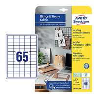Avery Zweckform Etikett címke 38x21,2 mm, Avery Zweckform, Fehér színű, (10 ív/doboz)