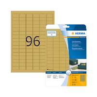 Herma 30,5*16,9 mm-es Herma A4 íves etikett címke, arany színű (25 ív/doboz)