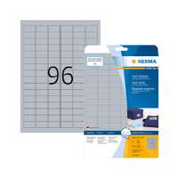 Herma 30,5*16,9 mm-es Herma A4 íves etikett címke, ezüst színű (25 ív/doboz)