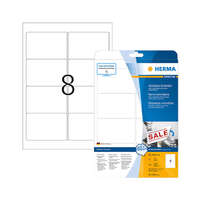 Herma 96*63,5 mm-es Herma A4 íves etikett címke, fehér színű (25 ív/doboz)