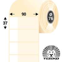 Tezeko Kábeljelölő, 90 * 37 mm-es 1 pályás műanyag etikett címke (3000 címke/tekercs)