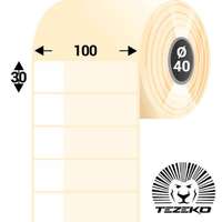 Tezeko Kábeljelölő, 100 * 30 mm-es 1 pályás műanyag etikett címke (500 címke/tekercs)