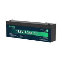 V-TAC V-TAC 12.8V 2.3Ah LiFePO4 akkumulátor, Lítium vasfoszfát akku T2 saruval - SKU 11941