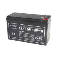 V-TAC V-TAC 12V 7Ah Ólomsavas akkumulátor, zselés akku T2 saruval - SKU 23467