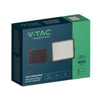V-TAC V-TAC 16000mAh napelemes LED reflektor 20W hideg fehér, 1800 Lumen, fekete házzal - SKU 7827