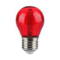 V-TAC V-TAC 2W E27 piros filament G45 LED égő - SKU 217413