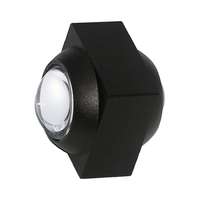 V-TAC V-TAC 2W kültéri fali COB LED lámpa, 2 irányú szögletes, fekete házzal, meleg fehér - SKU 23028