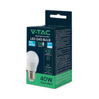 V-TAC V-TAC 4.5W E27 természetes fehér G45 LED égő, 100 Lm/W - SKU 21175